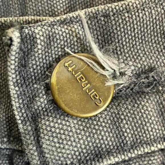 Gray Carhartt Double Knee Work Pants - Picture 3 of 7